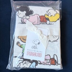 Pottery Barn Peanuts Character Sheet Set